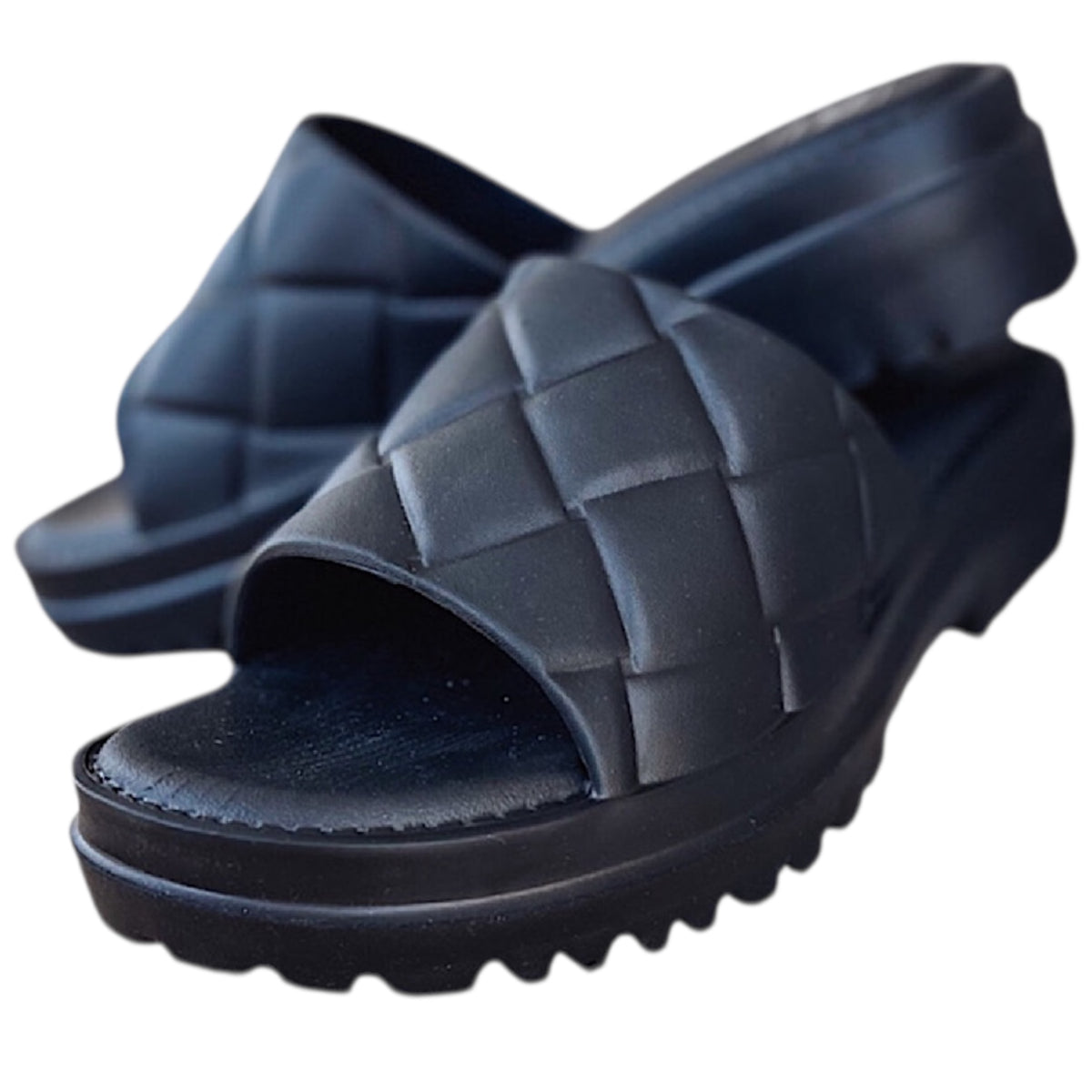 Dirty Laundry Black Lightning Eva Sandal