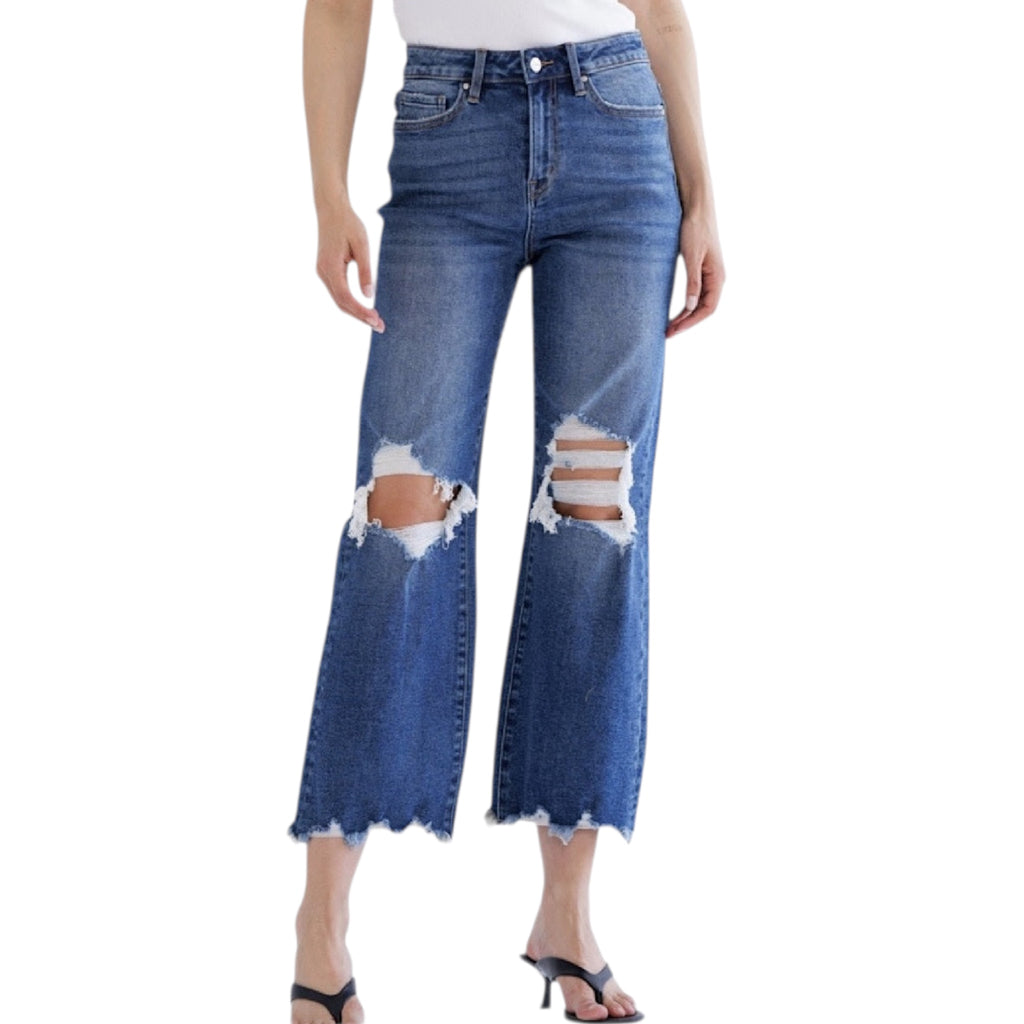 MICA MDP-F3048M 90's Vintage Crop Flare Jean