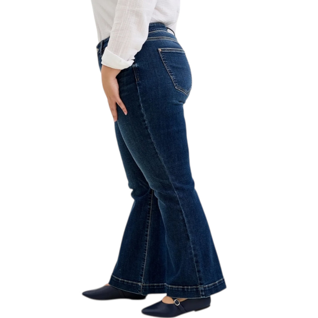Judy Blue JB82637PT-DK HW Petite Trouser Flare