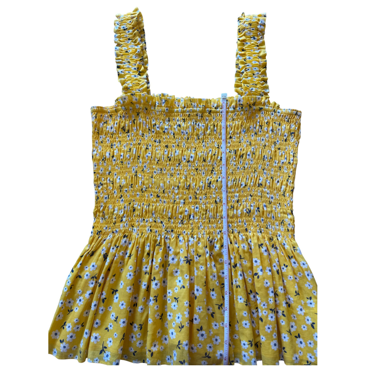 Kate Spade Yellow With White Flowers Top Size XL -RF