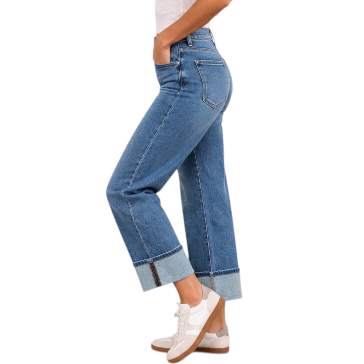 J21 JVP1002 High Rise Loose Straight Jeans