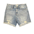 Ceros Medium Wash Distressed Denim Shorts Size 27 - RF