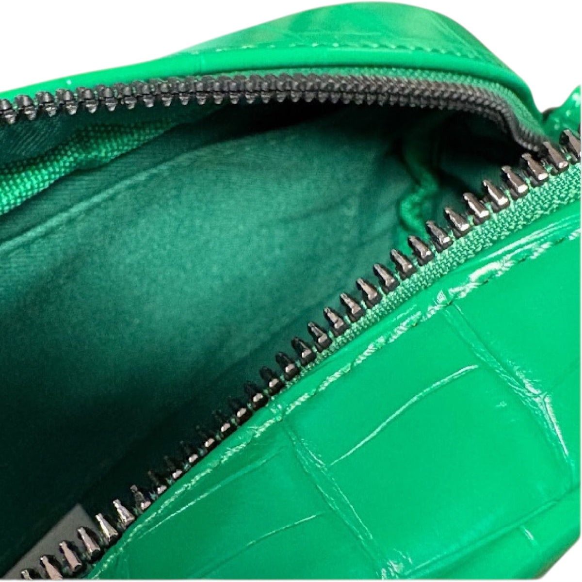 Montana West Kelly Green Crocodile Print Crossbody Bag
