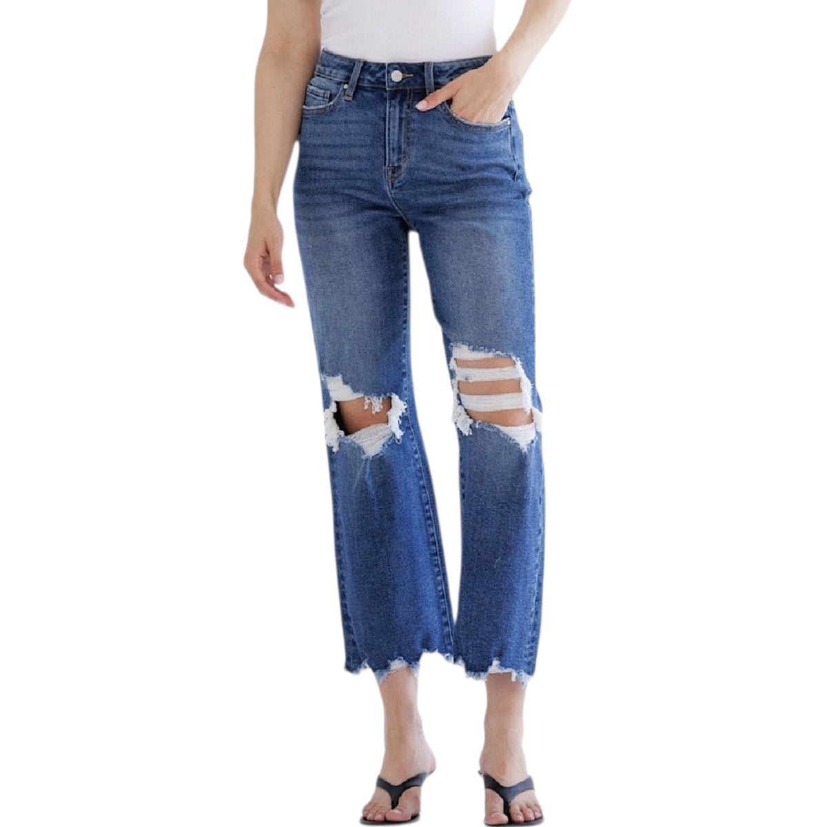 MICA MDP-F3048M 90's Vintage Crop Flare Jean
