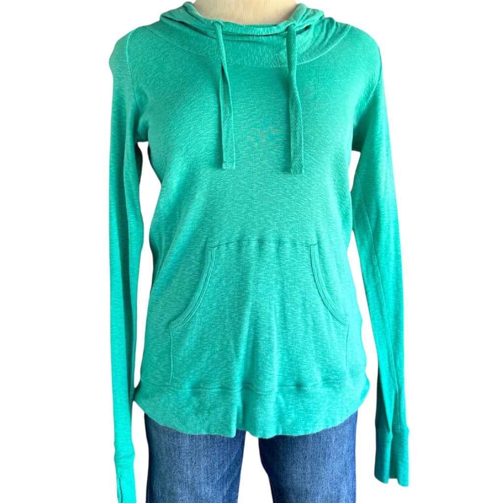 Columbia Teal Pullover with Drawstring Hood Size Medium-RF