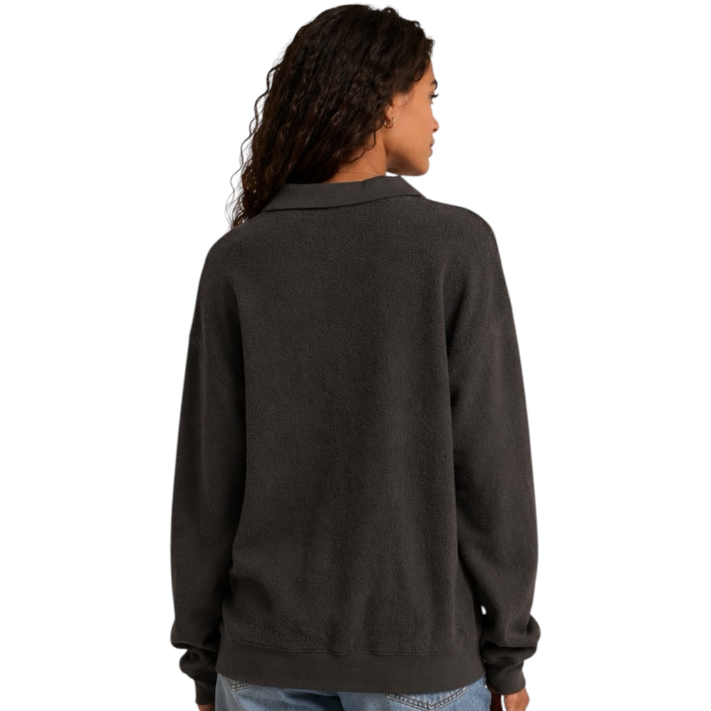 Z Supply Nico Reverse Fleece Asphalt