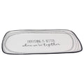Ceramic Black and White Serving Platter