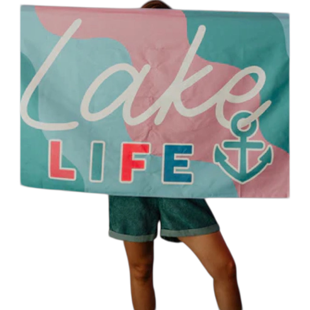 Lake Life Quick Dry Beach Towel