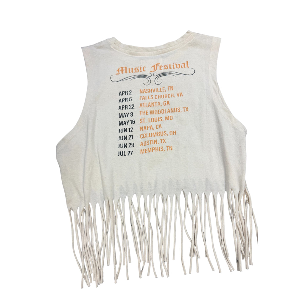 Recycle Threads Nashville Music Festival Fringed Tank Size Medium -RF