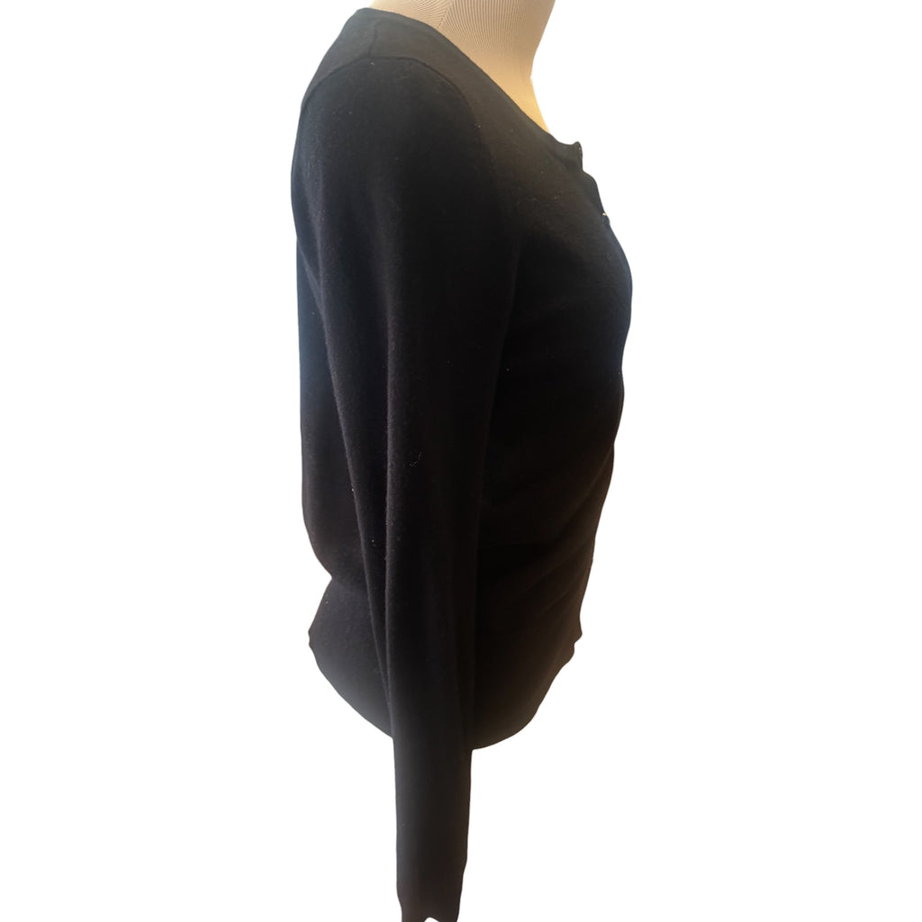 Maurices Black Button Front Cropped Cardigan Size M - RF