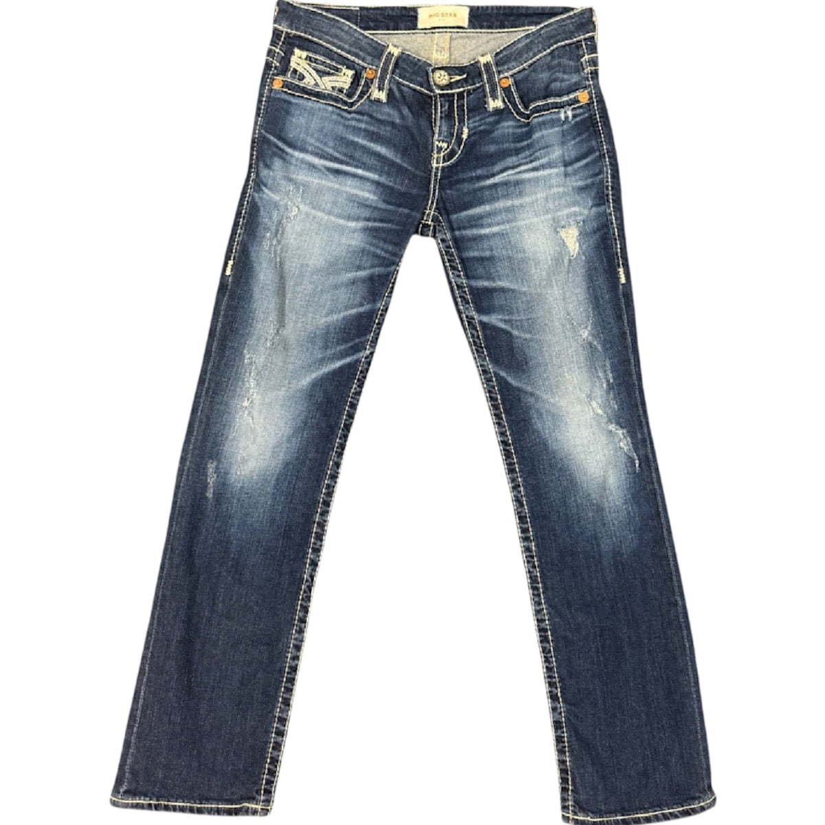 BIG STAR Dark Wash Bootcut Jeans Size 25-RF