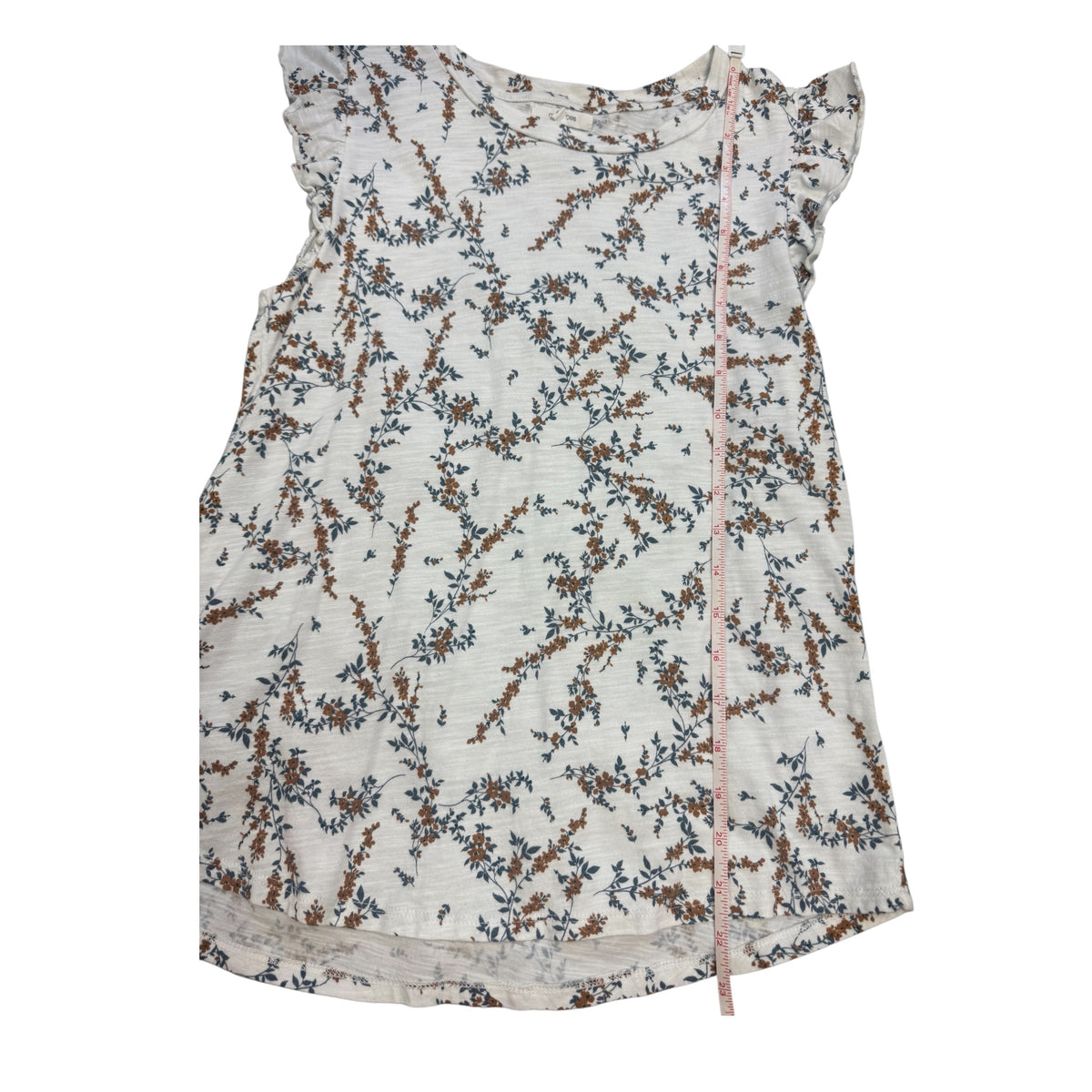 Maurices White Floral Top Size Small - RF