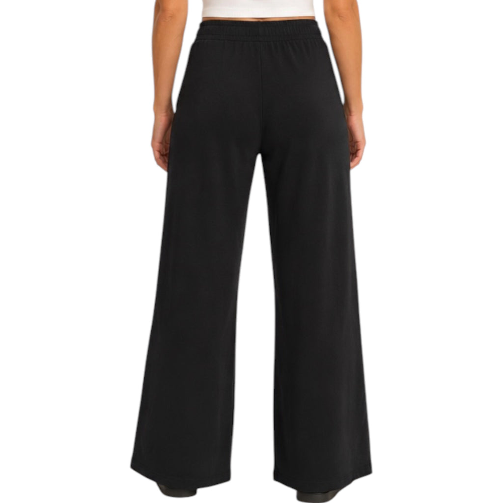 Z Supply Scout Jersey Crop Flare Pant Black