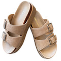 Project Cloud Sophie Taupe Suede Sandal