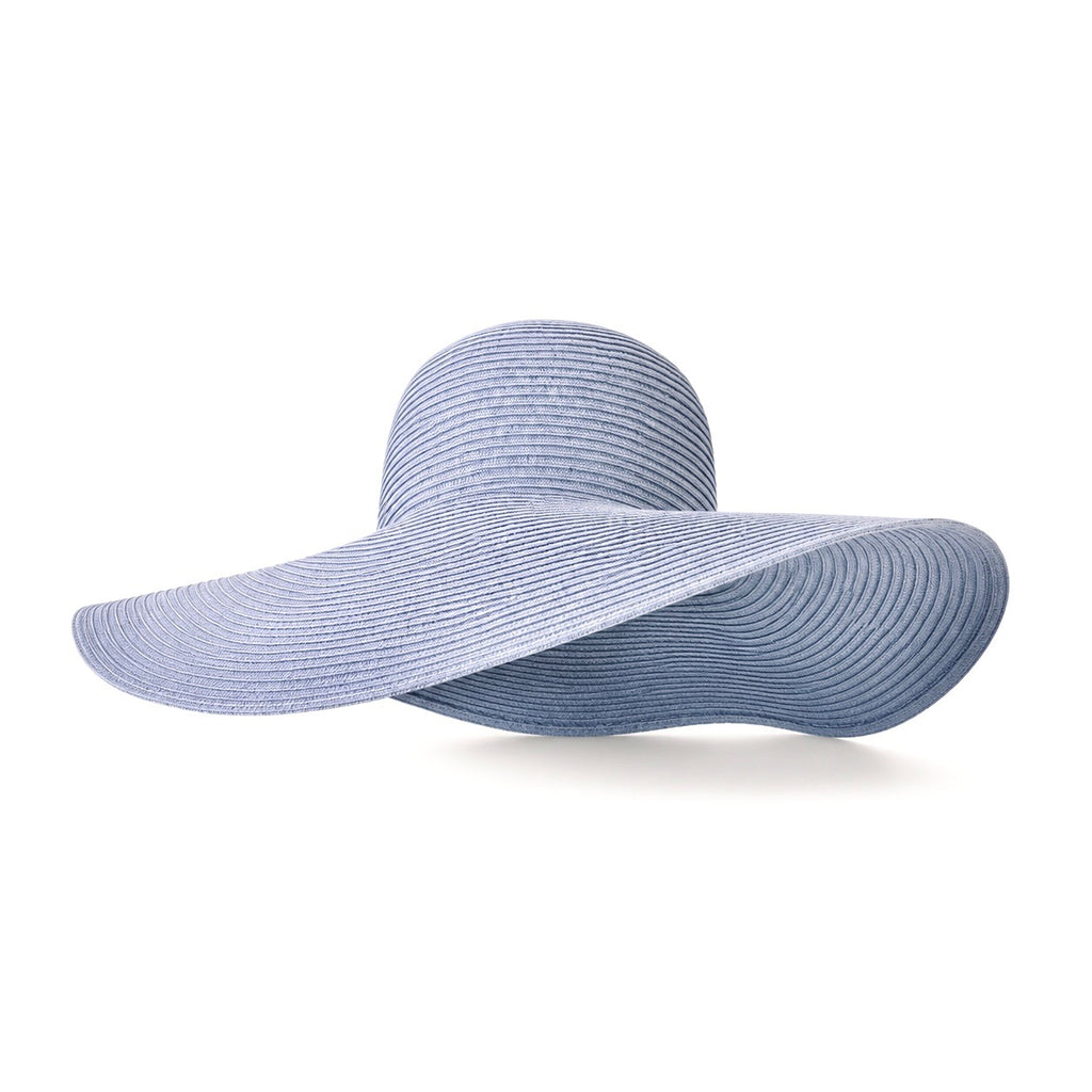 Straw Floppy Hat Blue
