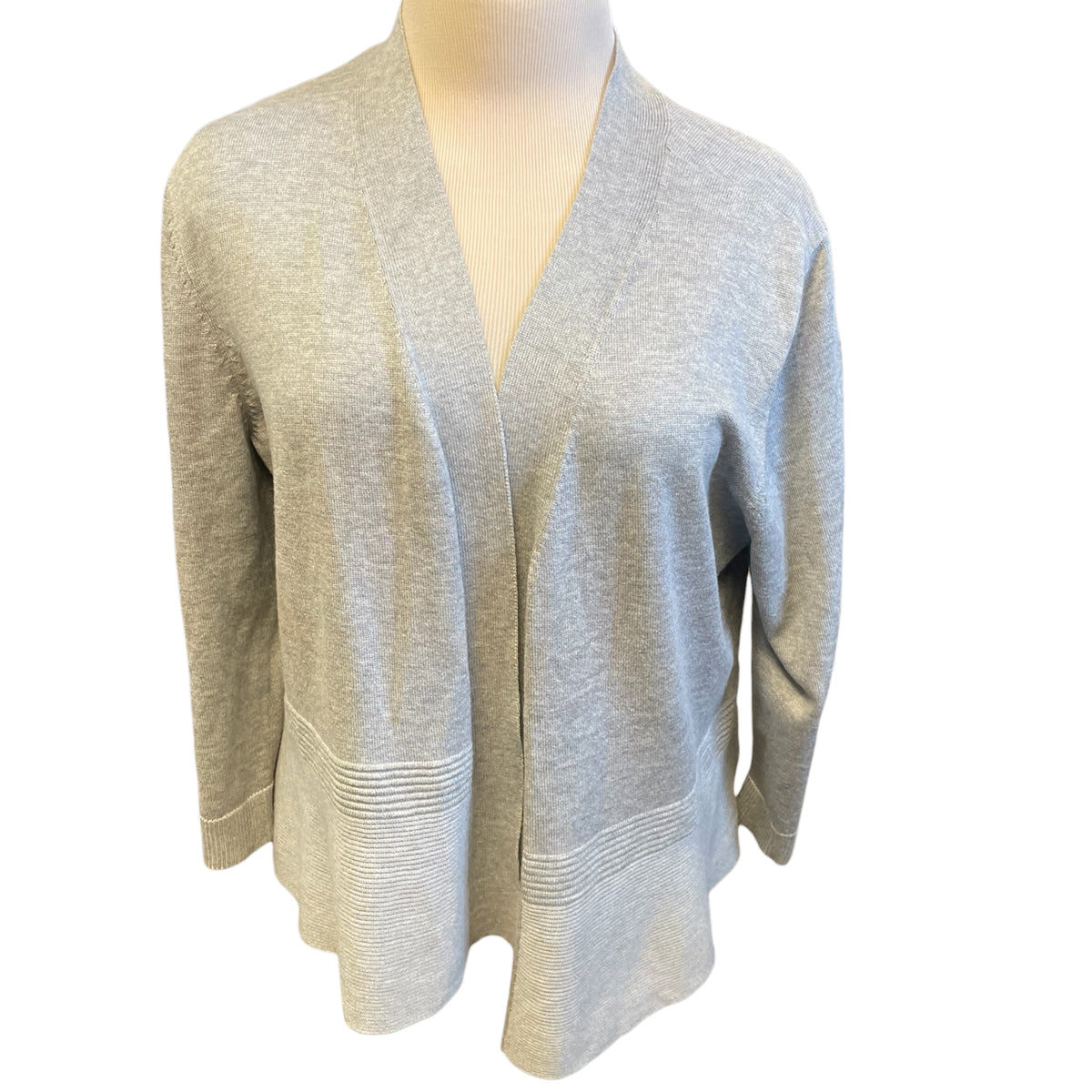 89th + Madison Light Grey Cardigan Size L - RF