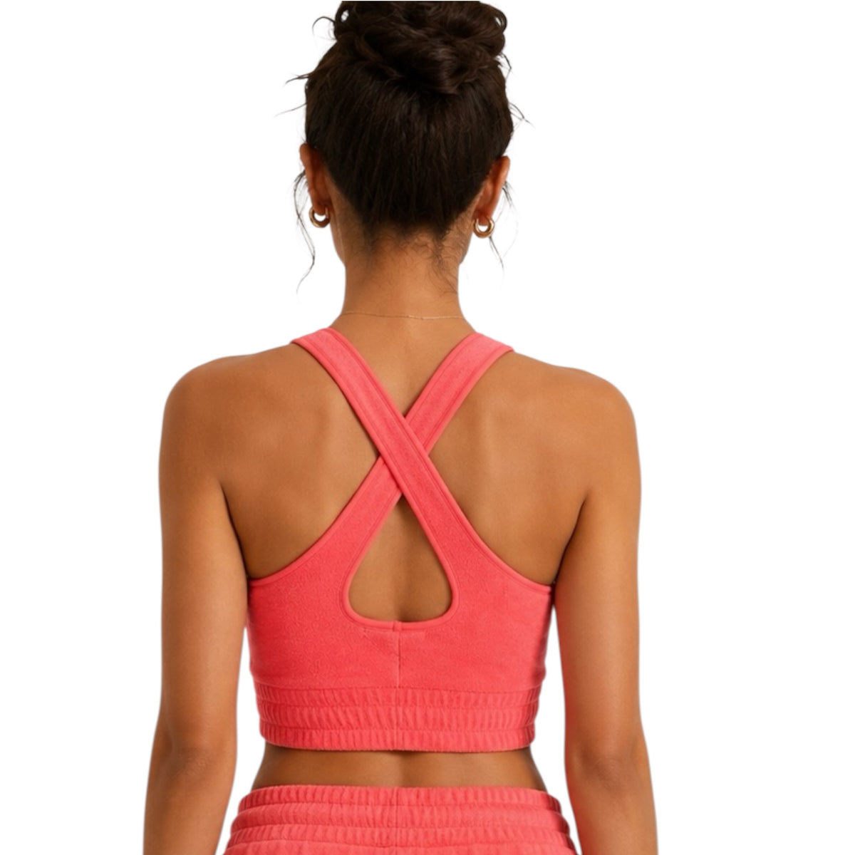 Z Supply Sunny Loop Terry Tank Bra Strawberry