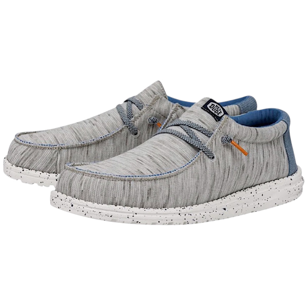 Hey Dude Wally Jersey Light Grey Mens