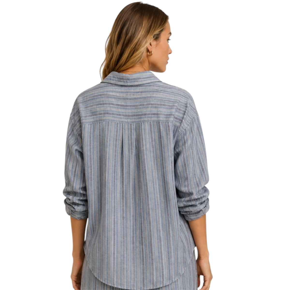 Z Supply The Perfect Striped Linen Button Up