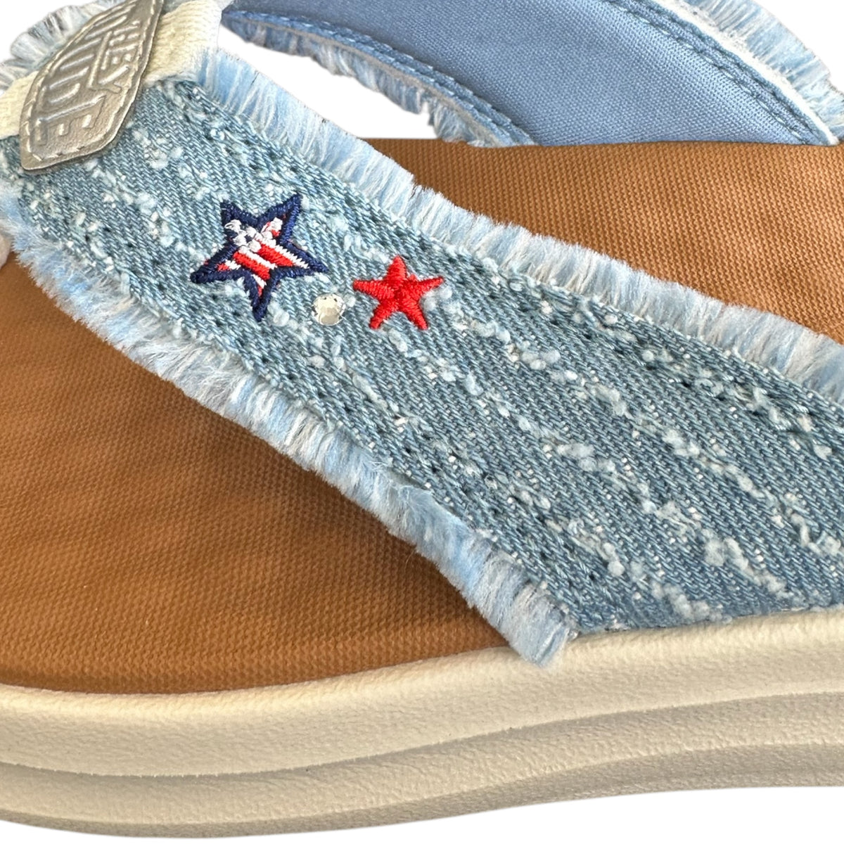 Hey Dude Tide Flip Flop Denim Star/Multi