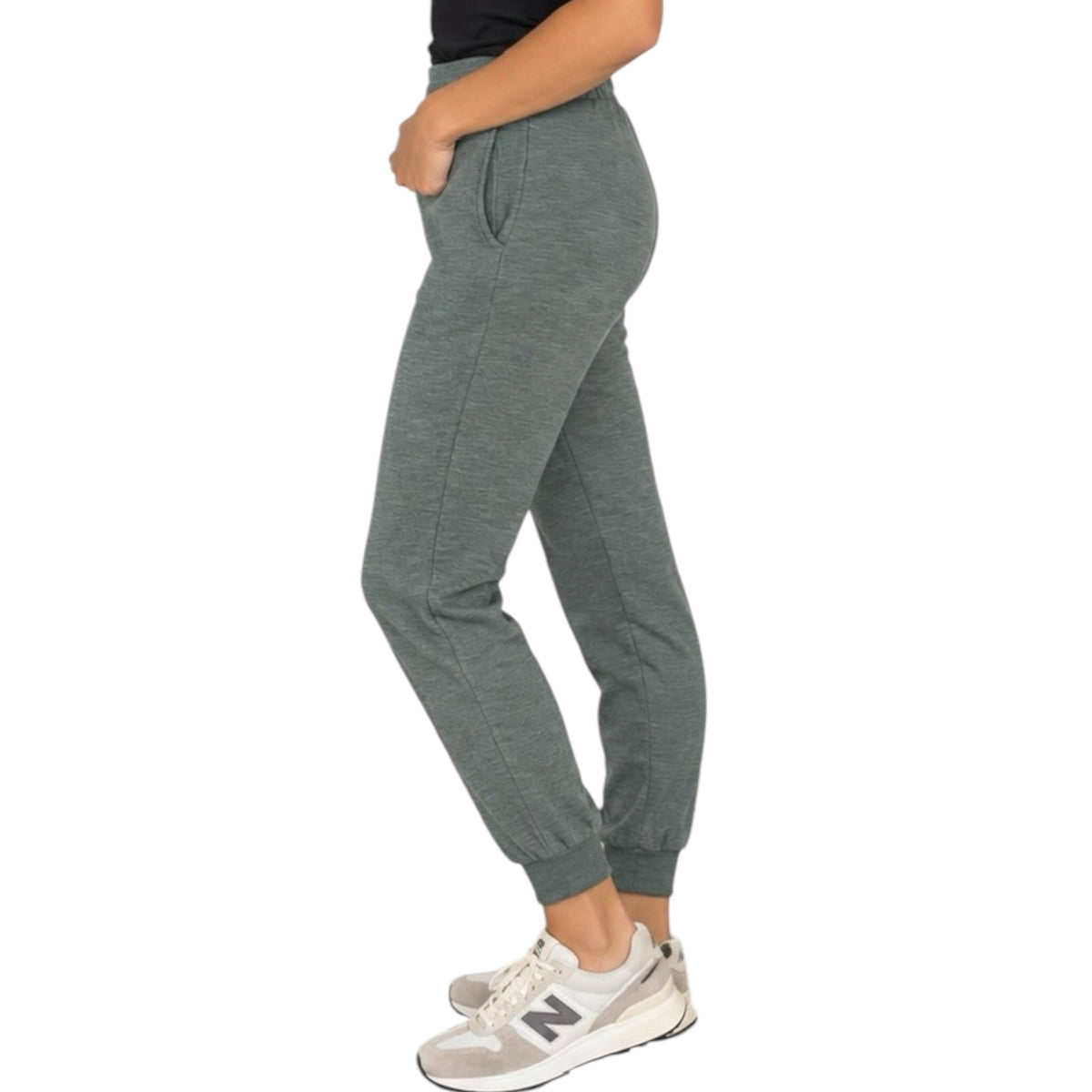 Ash Jade Cotton Slub Jogger Pants
