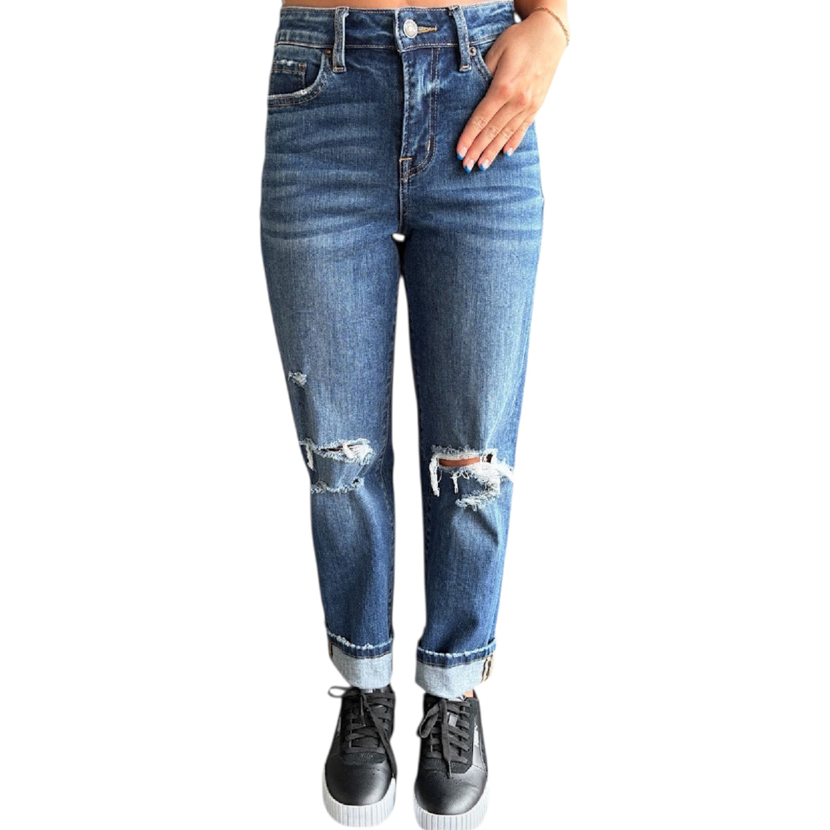 MICA MDP-T508 Dark Wash Dad Jean Size 25-RF