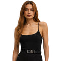 Z Supply Anza Sparkle Cami Black