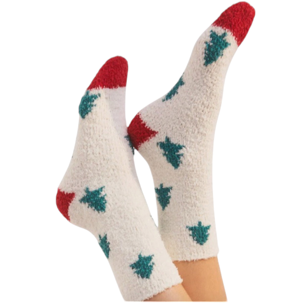 Z Supply Plush Tree Socks Vanilla Ice OS