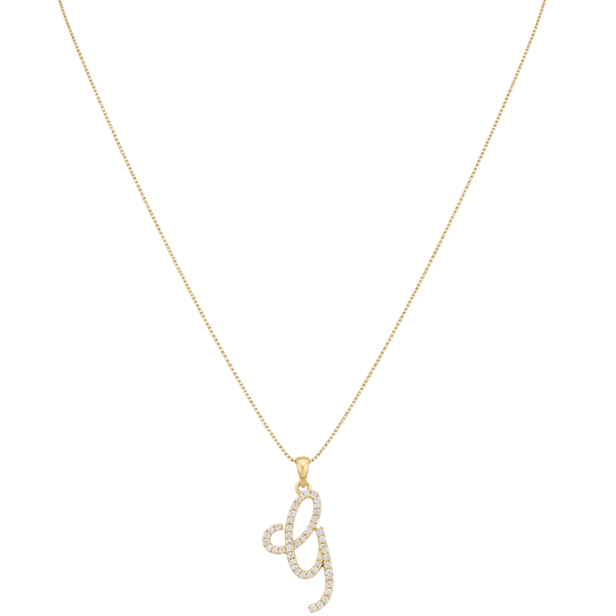 Margaret Gold Initial Necklace G