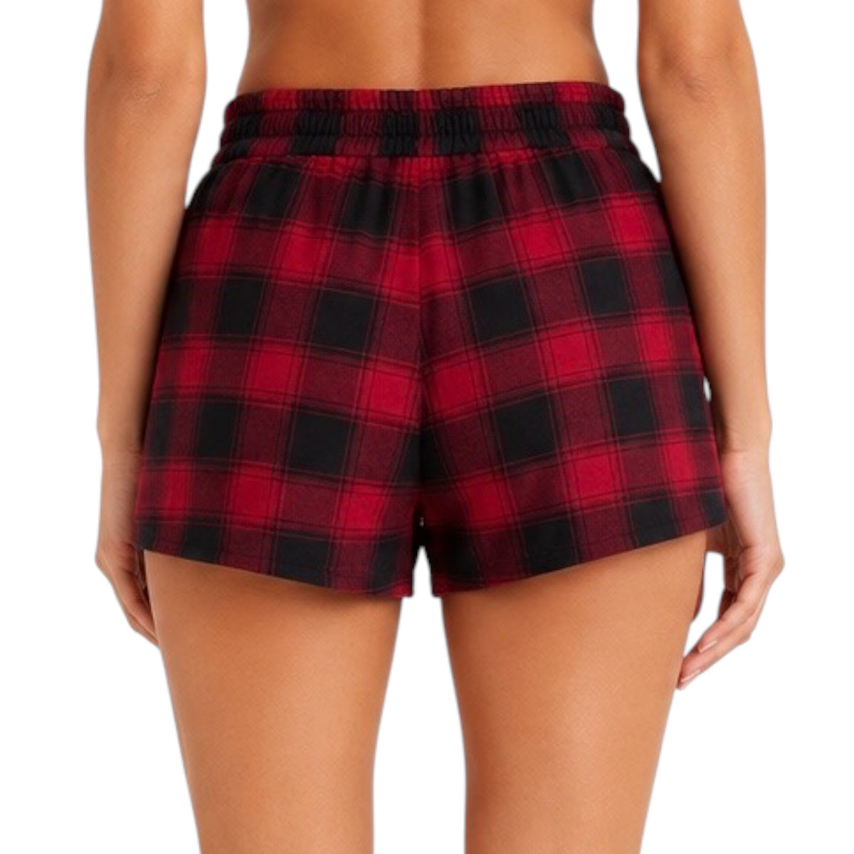 Z supply Co-Ed Check Boxer Berry Red
