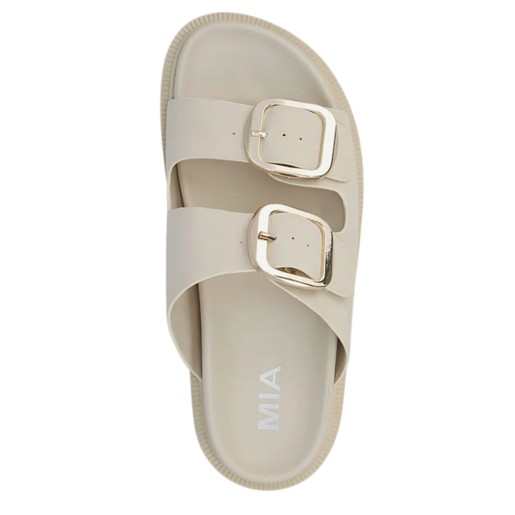 MIA Seashell Sandal With Gold Accent