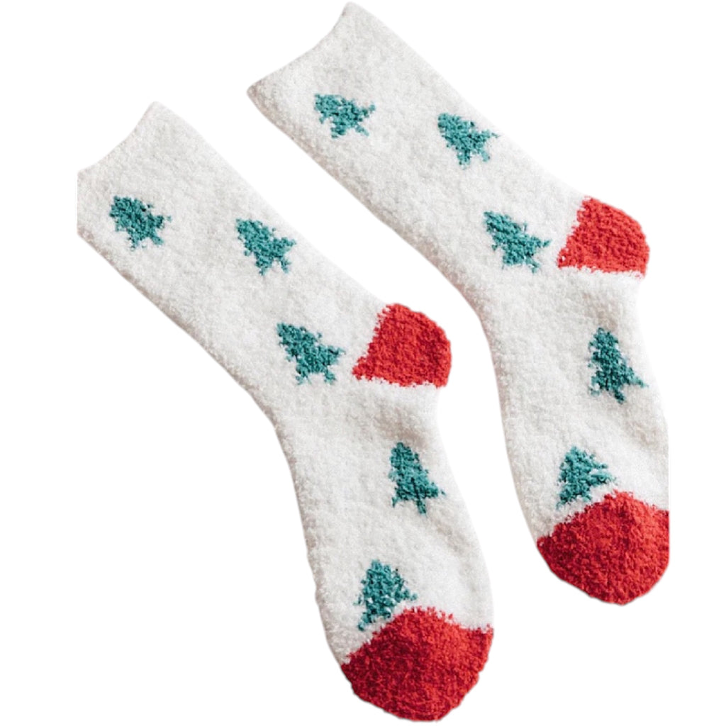 Z Supply Plush Tree Socks Vanilla Ice OS