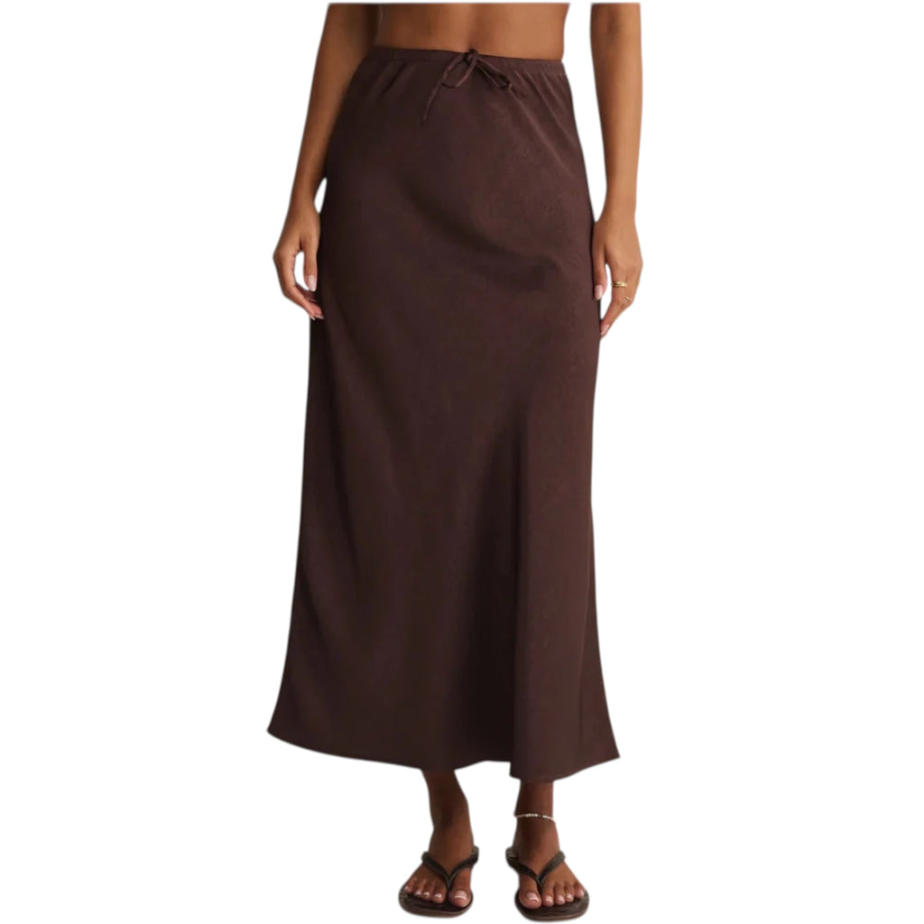 Z Supply Viva Skirt Chocolate Cherry