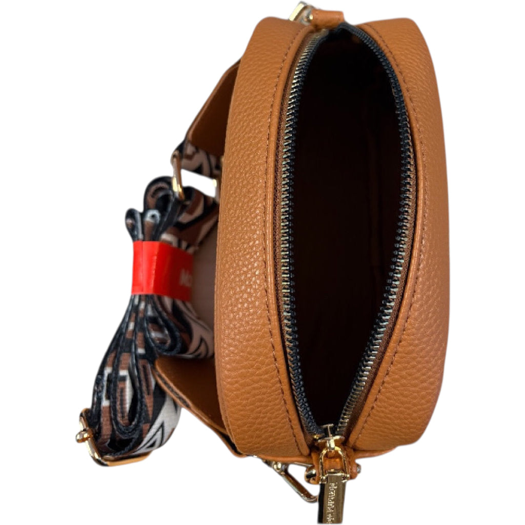 Montana West Brown Textured Crossbody Bag