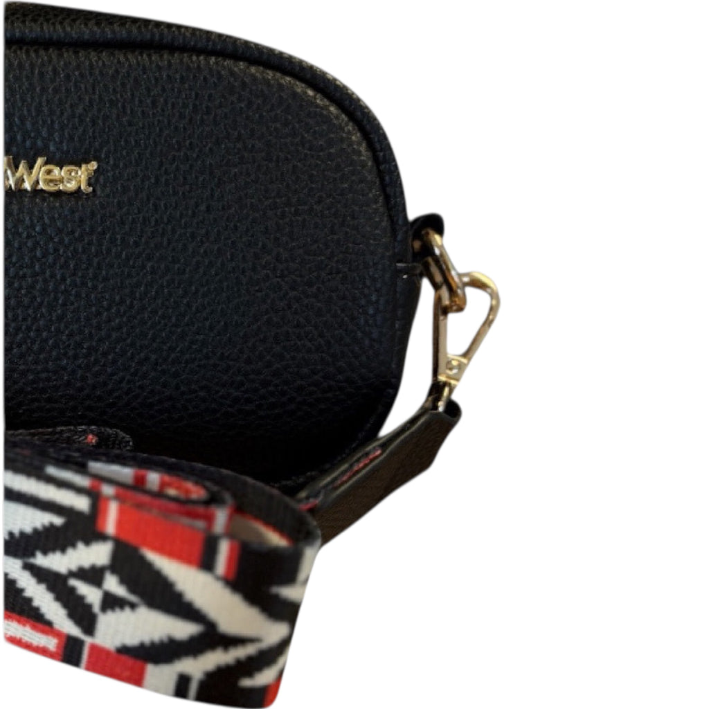 Montana West Black Textured Crossbody Bag