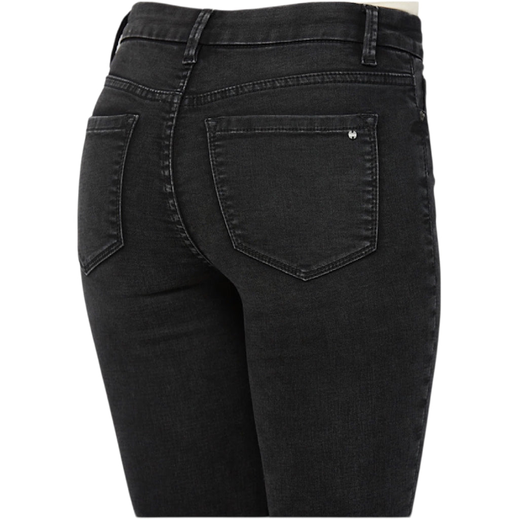 MICA MDP-S680BK Black Washed Super Soft Mid Rise Knit Denim Skinny