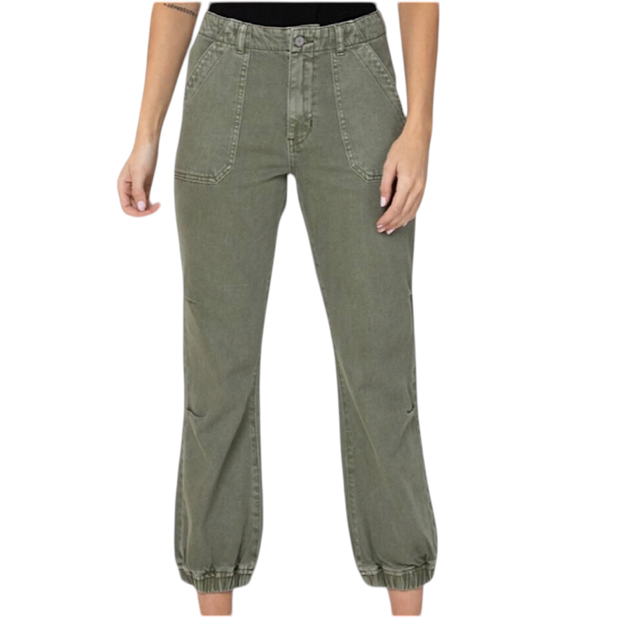 Vervet Olive Slim Joggers V2378