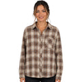 Brown Classic Plaid Flannel With Front Chest Pocket