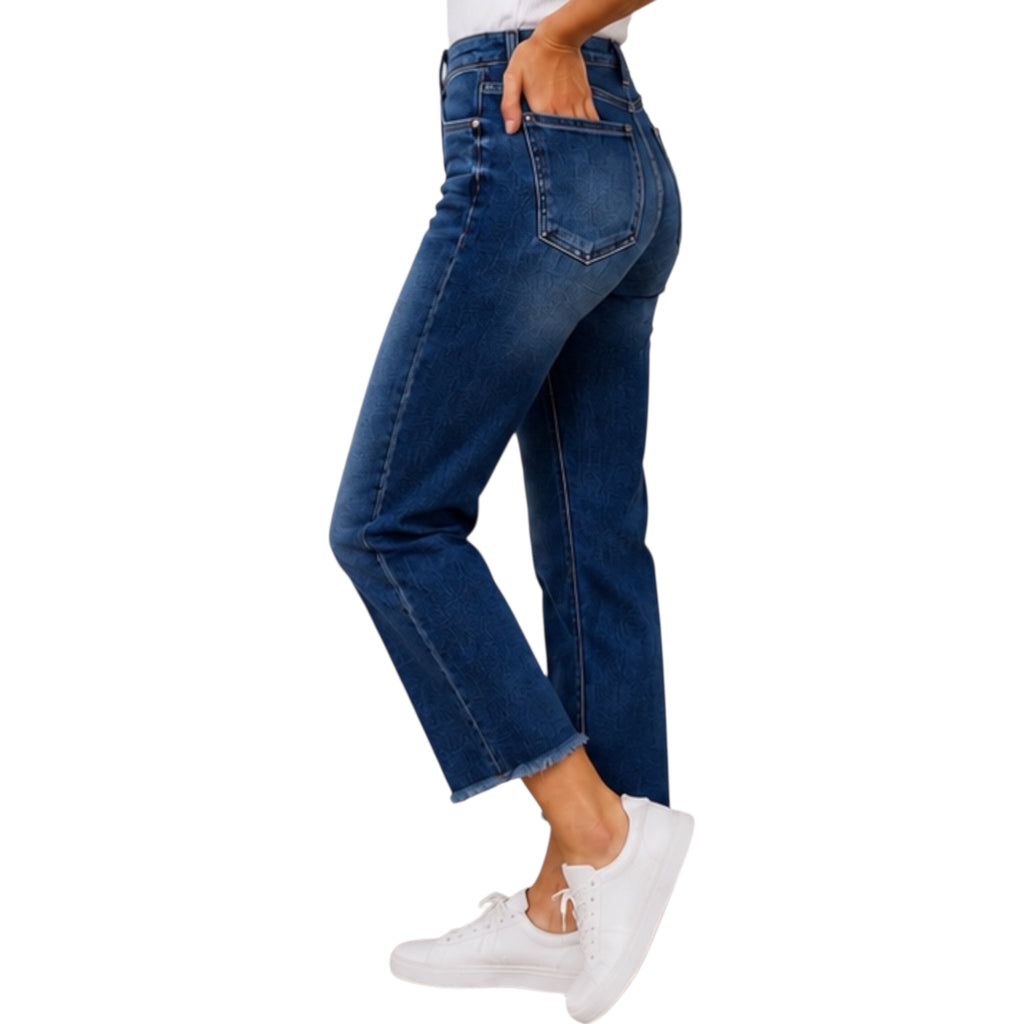 J21 JVP1001 High Rise Crop Straight Jeans