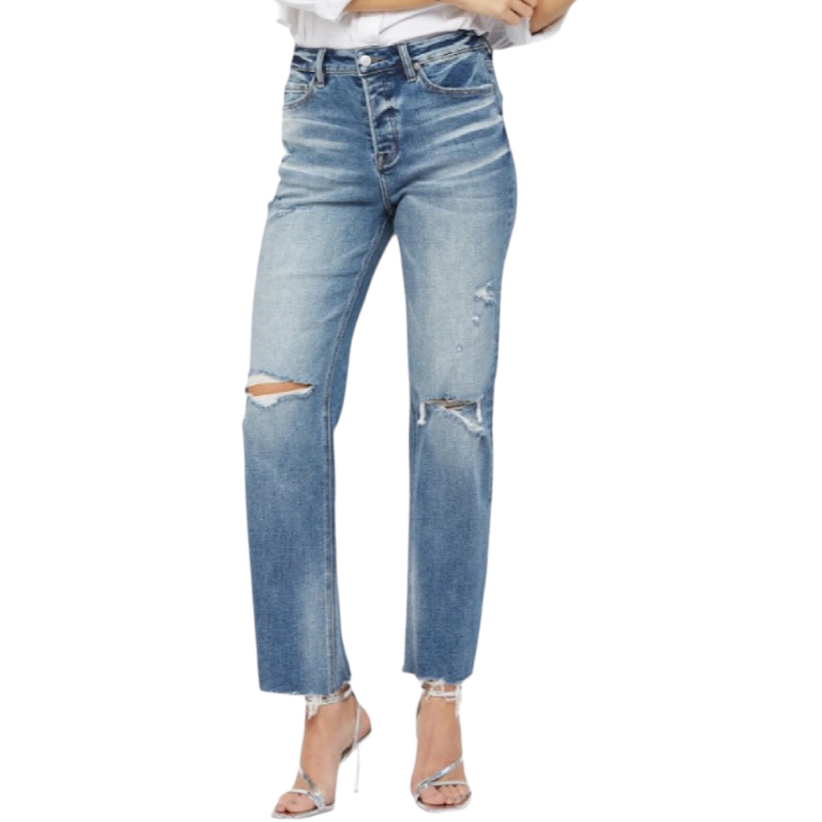 MICA MDP-T3027 High Rise Straight Leg with Button Fly
