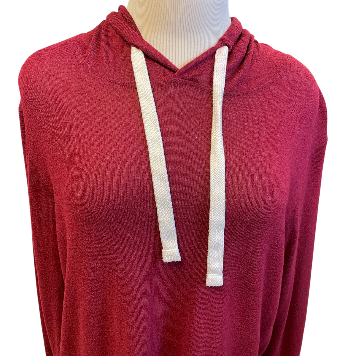 Zyia Active Burgundy Hooded Long Sleeve Top Size S - RF