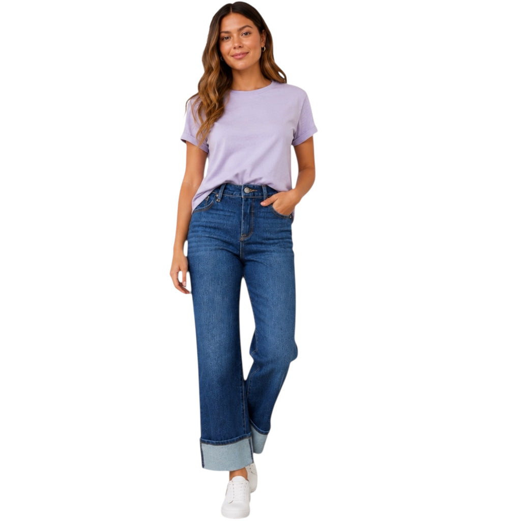 J21 JVP1000 Mid Rise Wide Leg Jeans
