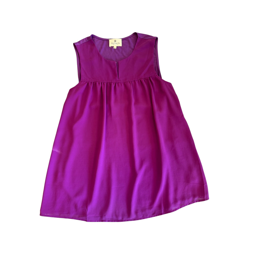 Betsy's Boutique Shop Plum V-Neck Tank Size Large -RF