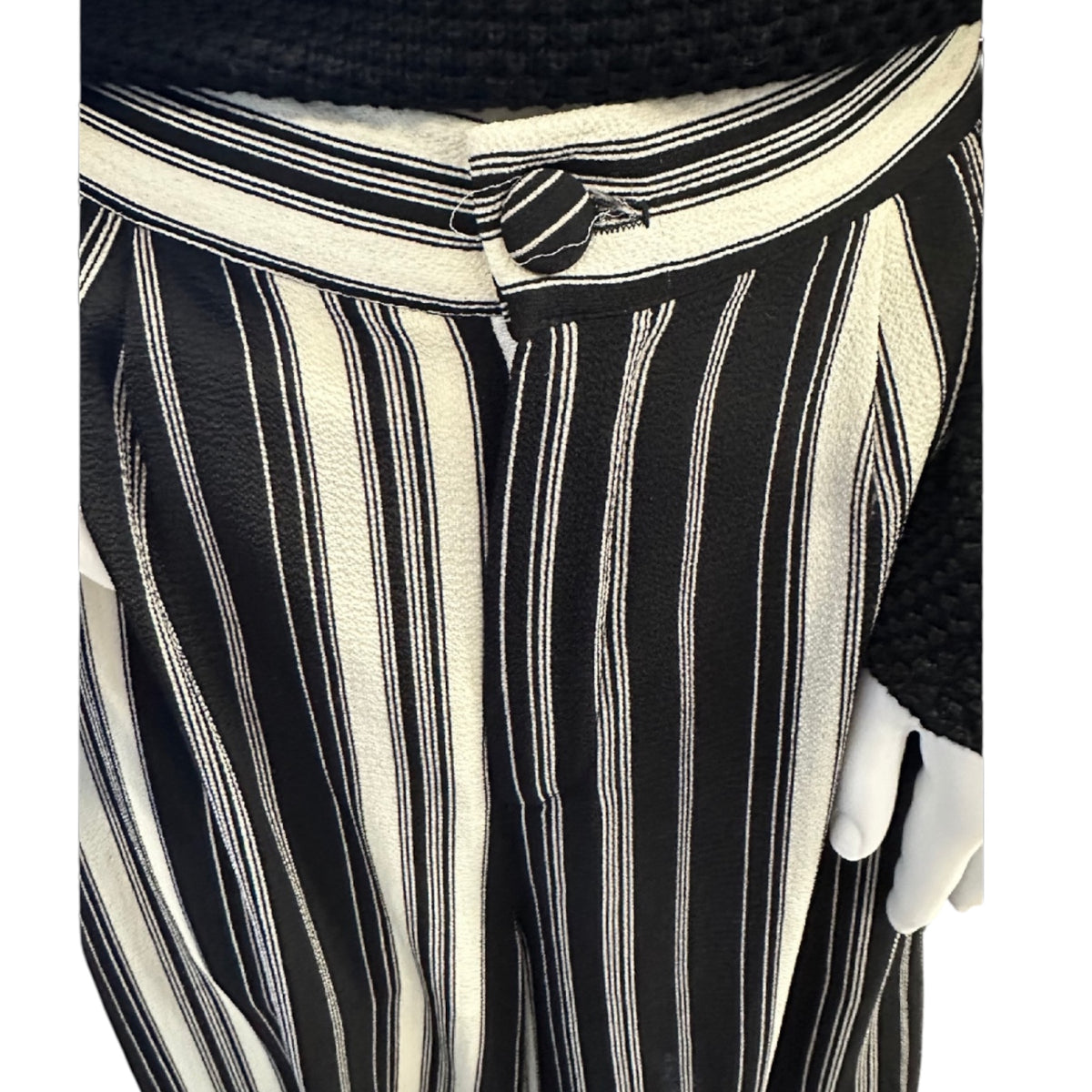 Blayze Palazzo Pants with Elastic Back Black/White