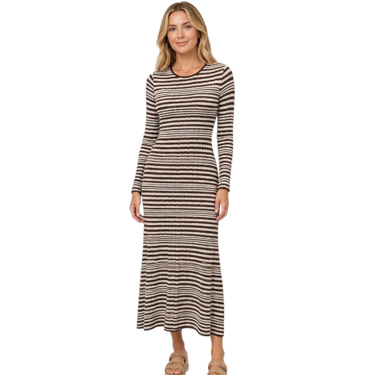 Z Supply Rosetta Maxi Dress Chocolate Cherry