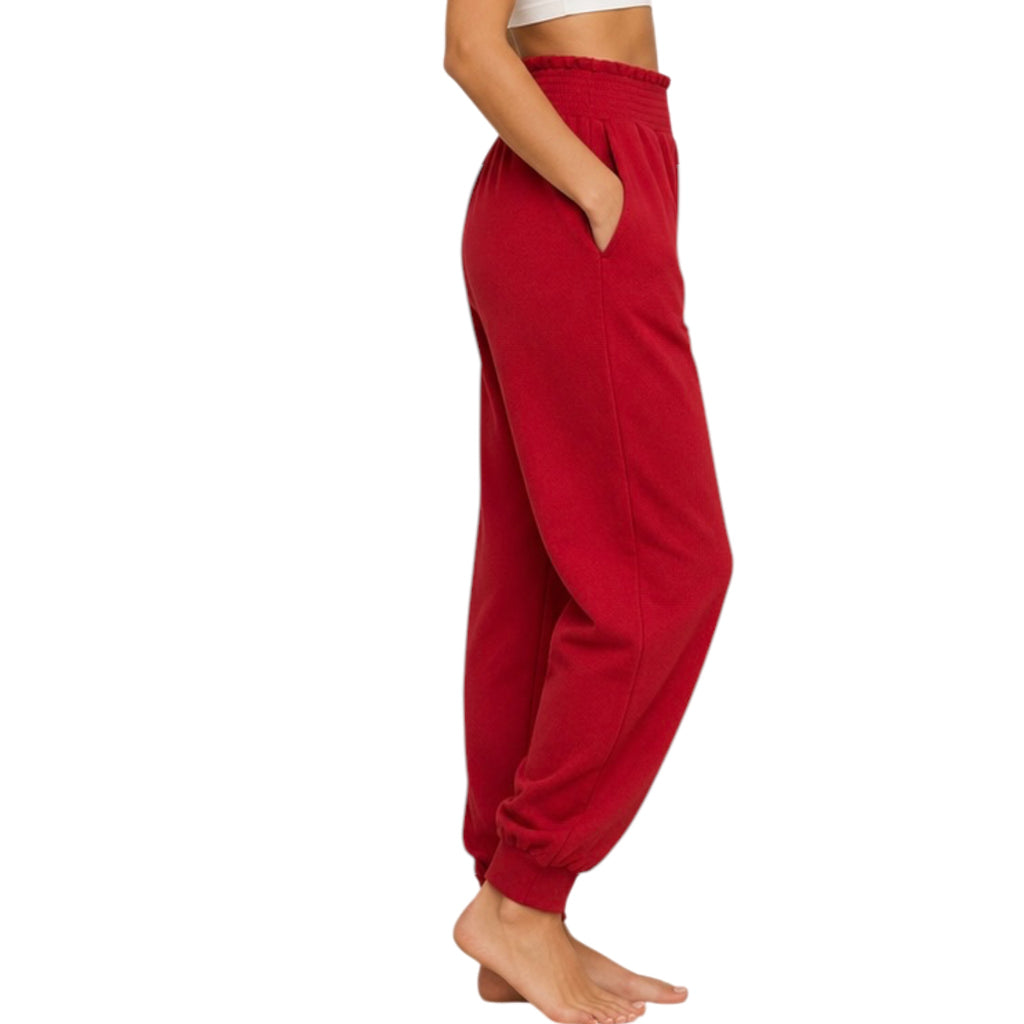 Z Supply Red Holly Dream Cozy Jogger