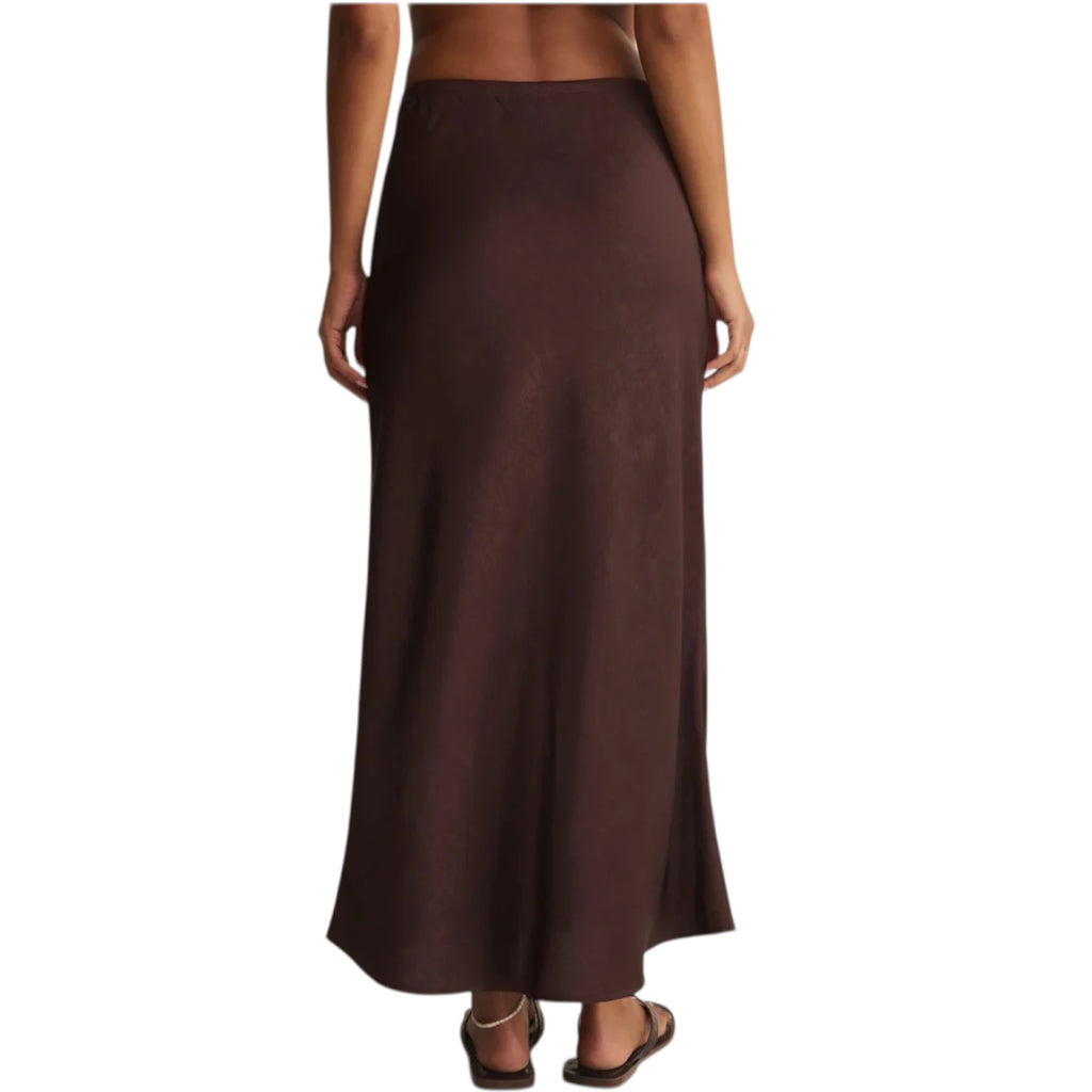 Z Supply Viva Skirt Chocolate Cherry