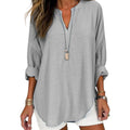 Grey Linen Blouse 