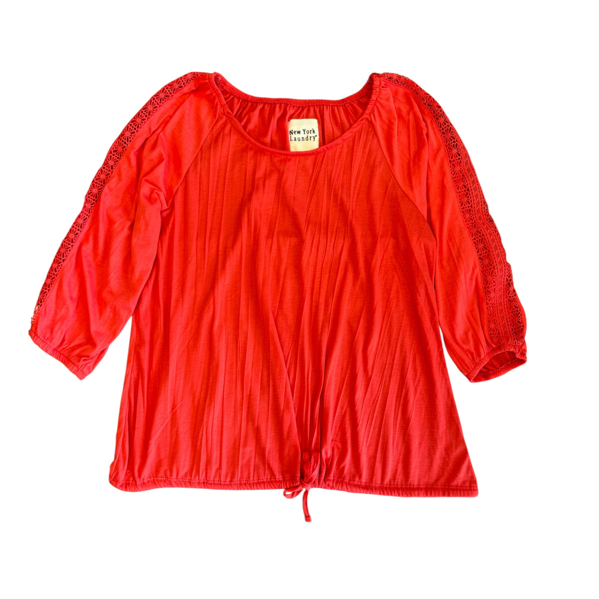 New York Laundry Dark Coral Top Size Large -RF