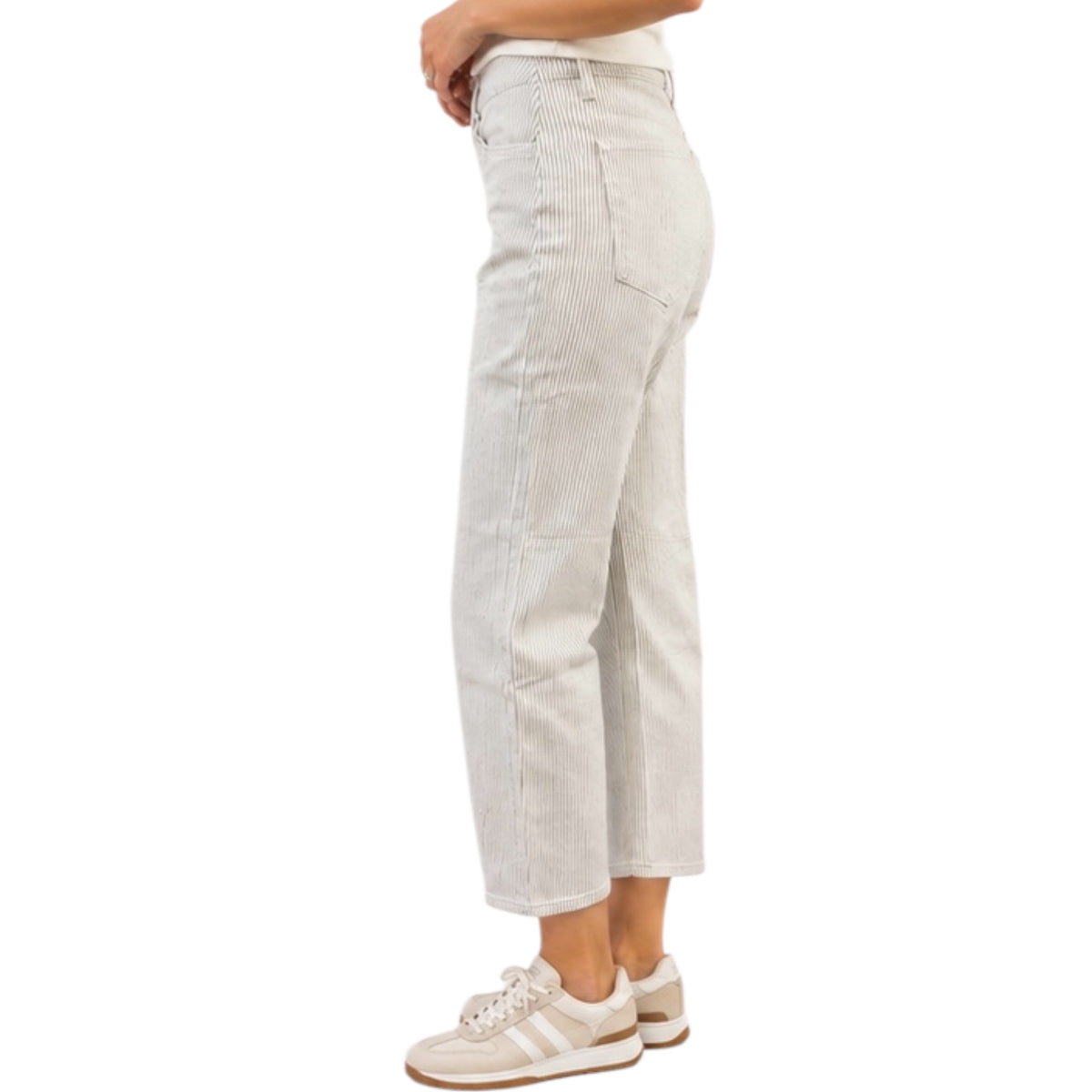 Vervet V3764STR High Rise Barrel Jeans with Dart Detail